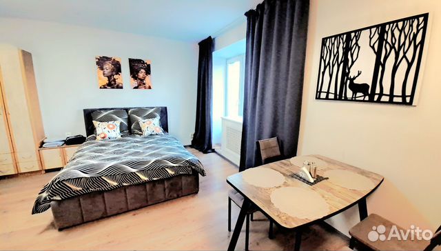 

Квартира-студия, 32 м², 2 кровати