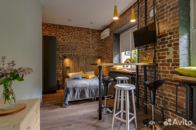 

Квартира-студия, 24 м², 2 кровати