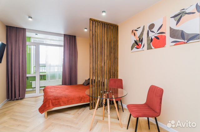 

Квартира-студия, 27 м², 2 кровати