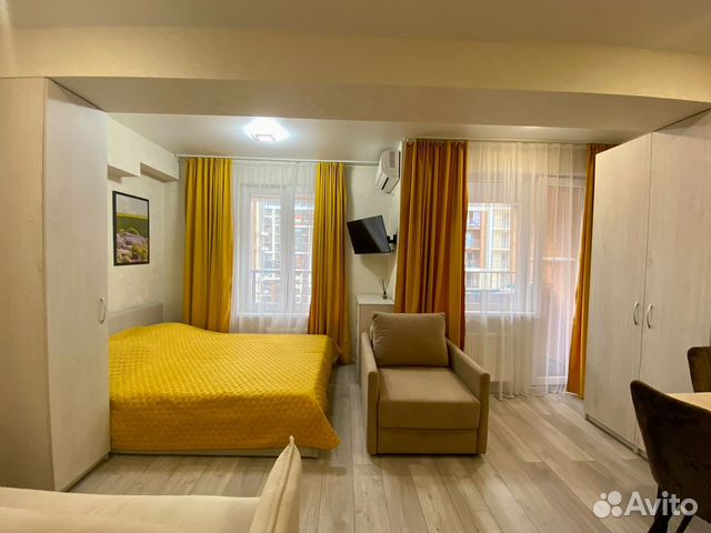 

Квартира-студия, 29 м², 3 кровати