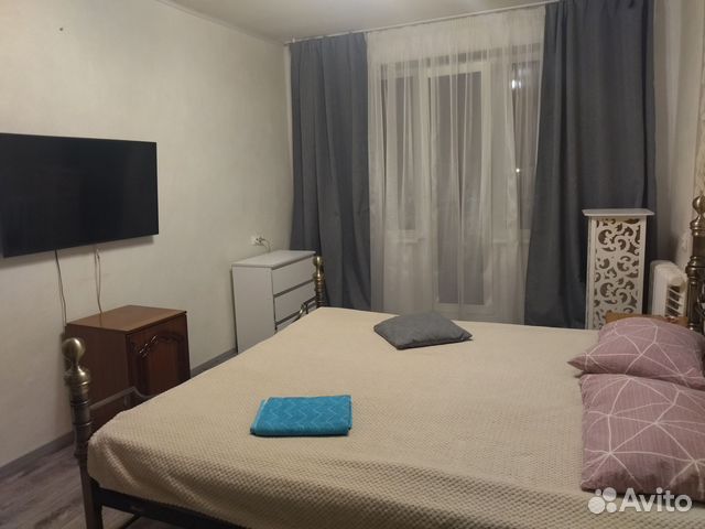 

1-к. квартира, 44 м², 2 кровати