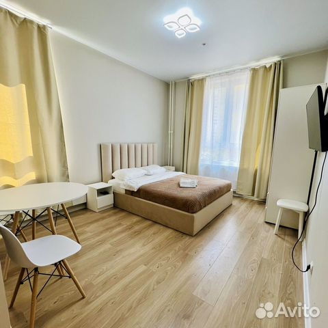 

Квартира-студия, 28 м², 2 кровати