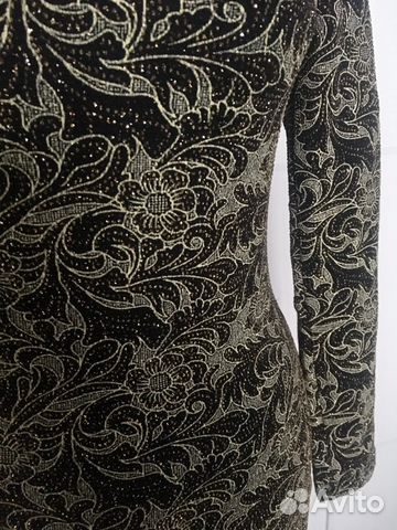 Платье черное золотое мини коктейльное Платье черное золотое мини коктейльное