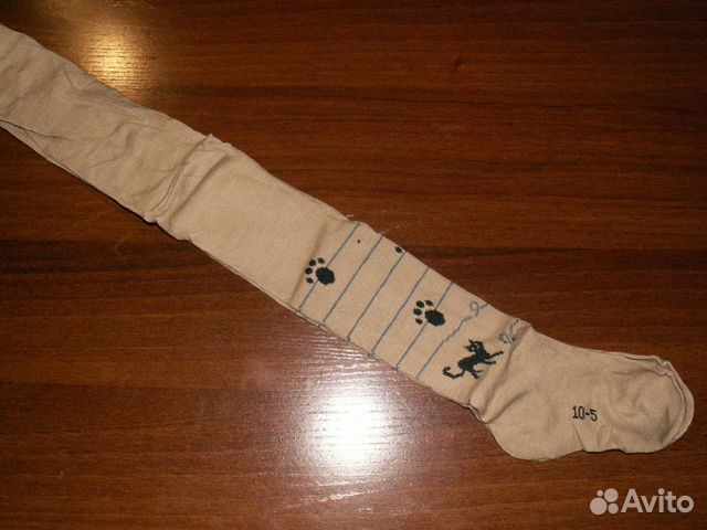 Колготки коричневые с кошкой, Новосибирск, разм 74