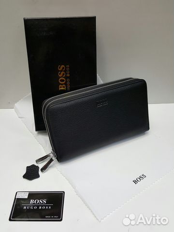 Мужской кожаный клатч Hugo Boss Х2 Мужские сумки