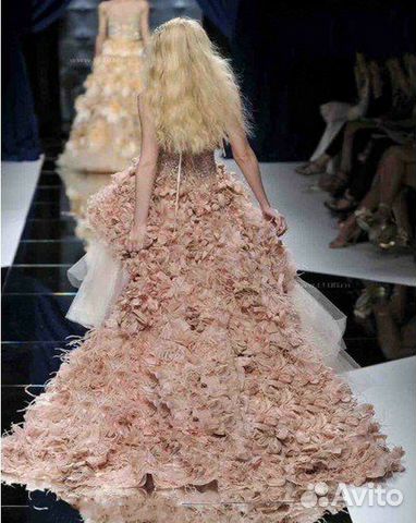 Свадебное платье ручной работы Zuhair Murad, белое Свадебное платье ручной работы Zuhair Murad, белое