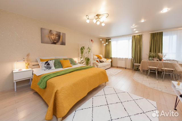 

1-к. квартира, 38 м², 2 кровати