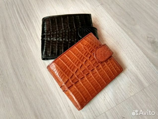 Кошельки из натуральной кожи каймана