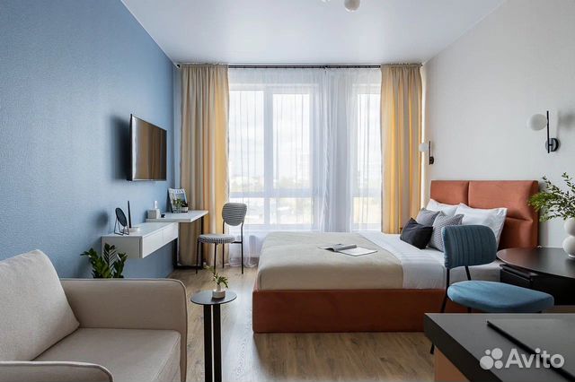 

Квартира-студия, 23 м², 2 кровати