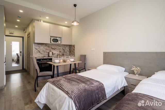 

Квартира-студия, 26 м², 2 кровати