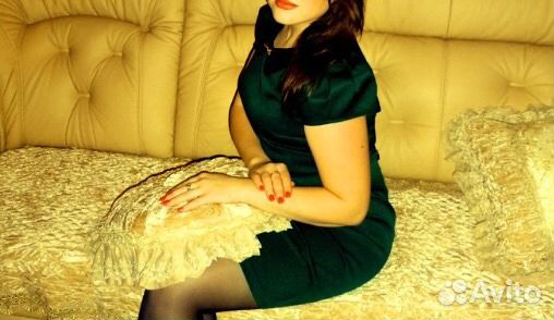 Платье зеленое