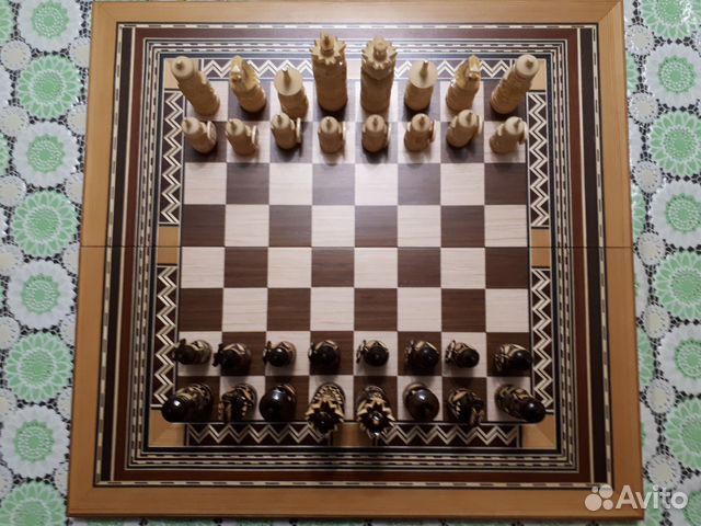 Шахматы+нарды+шашки, резные-ручная работа-шпон