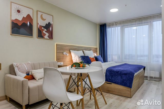

Квартира-студия, 25 м², 2 кровати