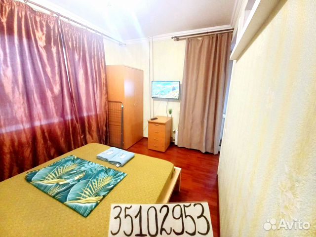 

1-к. квартира, 40 м², 3 кровати