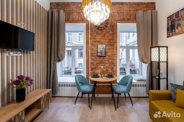 

Квартира-студия, 25 м², 2 кровати