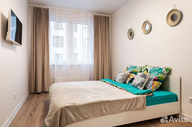 

1-к. квартира, 45 м², 2 кровати