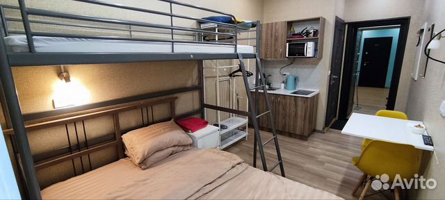 

Квартира-студия, 17 м², 2 кровати