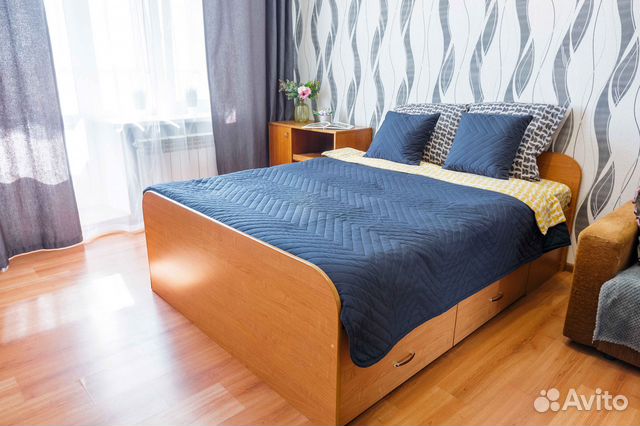 

1-к. квартира, 42 м², 2 кровати
