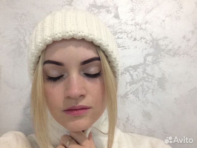 Шапочка бини вязанная