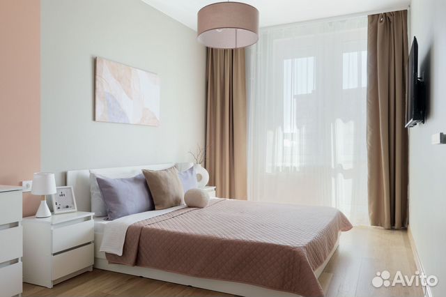 

1-к. квартира, 45 м², 2 кровати
