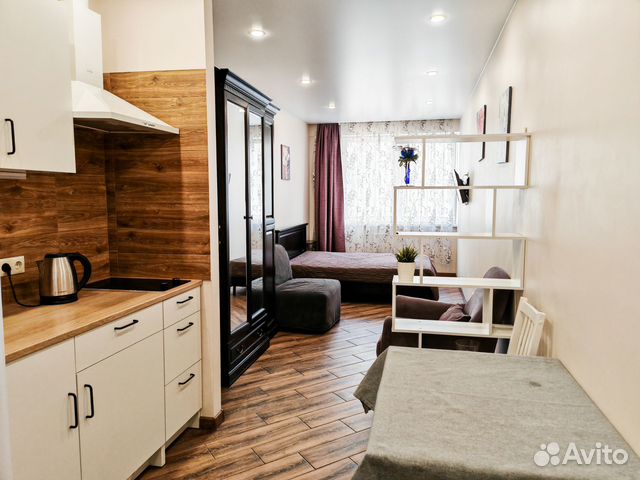 

Квартира-студия, 33 м², 2 кровати