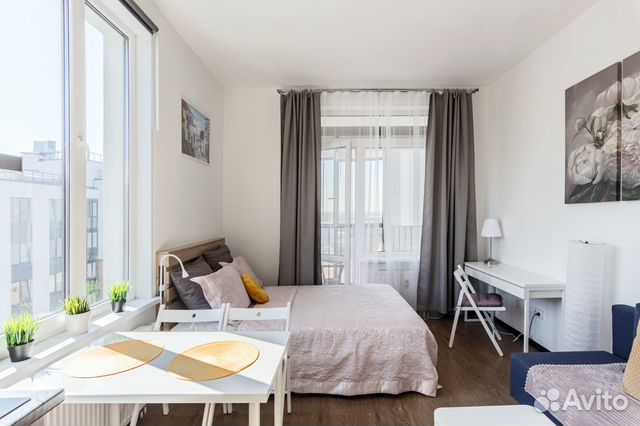 

Квартира-студия, 25 м², 2 кровати