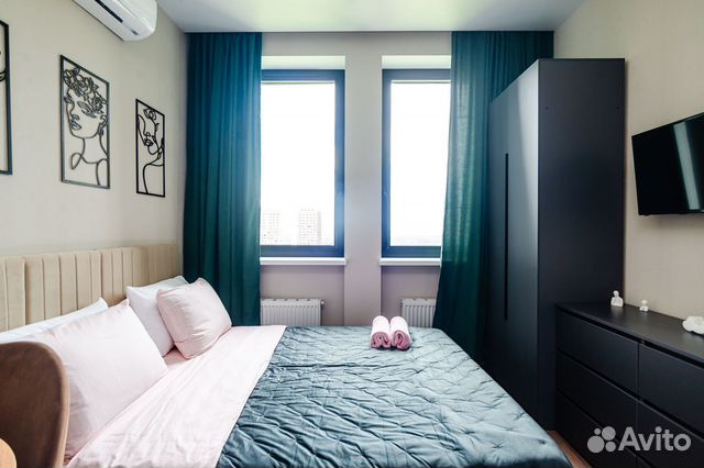 

Квартира-студия, 23 м², 2 кровати