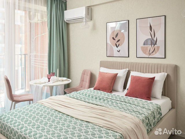 

Квартира-студия, 28 м², 2 кровати