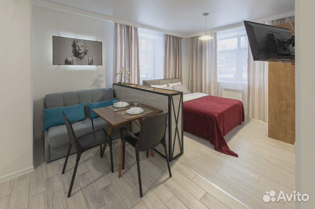 

Квартира-студия, 30 м², 2 кровати