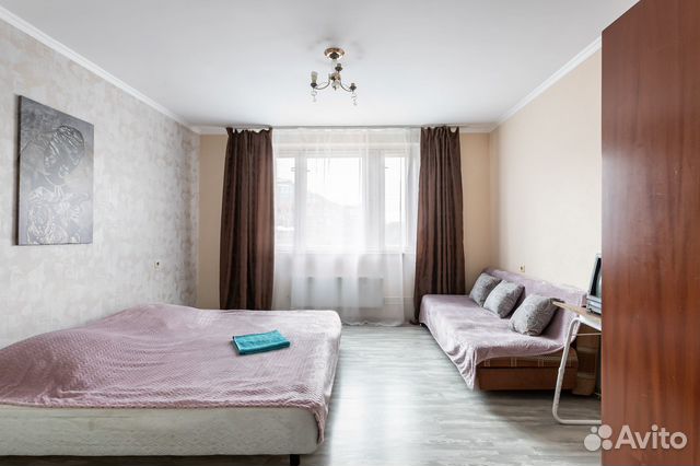 

1-к. квартира, 35 м², 2 кровати