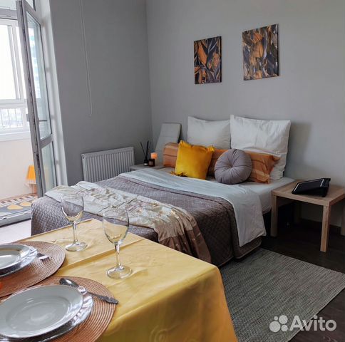 

Квартира-студия, 32 м², 2 кровати