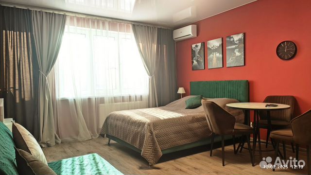 

Квартира-студия, 29 м², 2 кровати