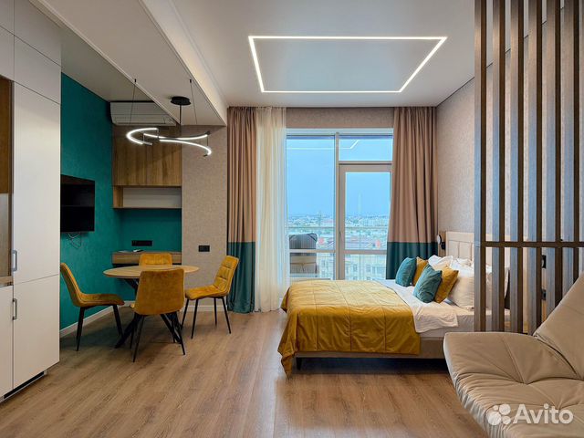 

Квартира-студия, 40 м², 2 кровати
