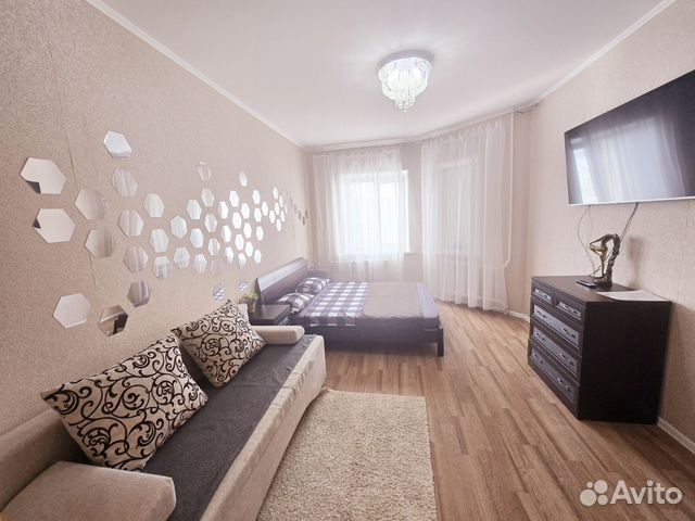 

1-к. квартира, 38 м², 2 кровати