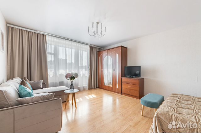 

1-к. квартира, 42 м², 2 кровати