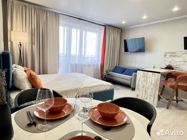 

Квартира-студия, 29 м², 2 кровати