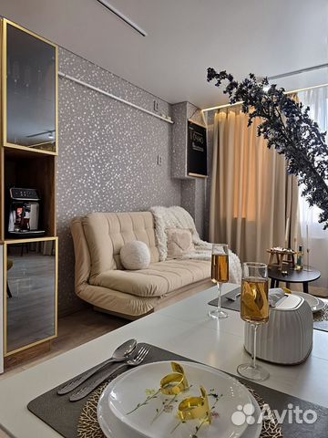 

Квартира-студия, 32 м², 2 кровати