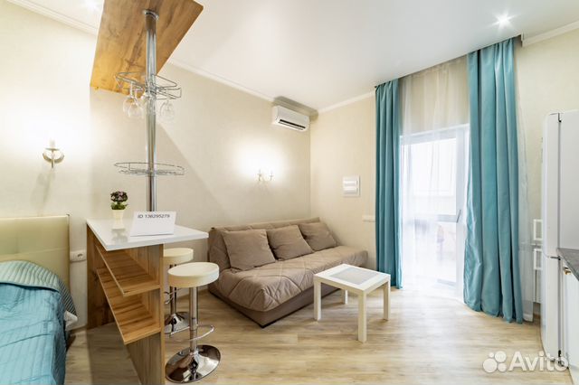 

Квартира-студия, 40 м², 2 кровати