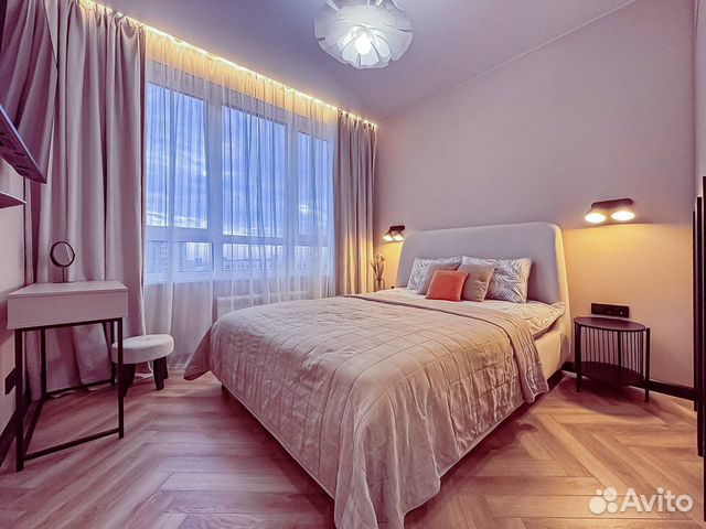 

1-к. квартира, 38 м², 2 кровати