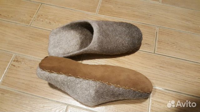 Мужские валяные тапочки Мужские валяные тапочки