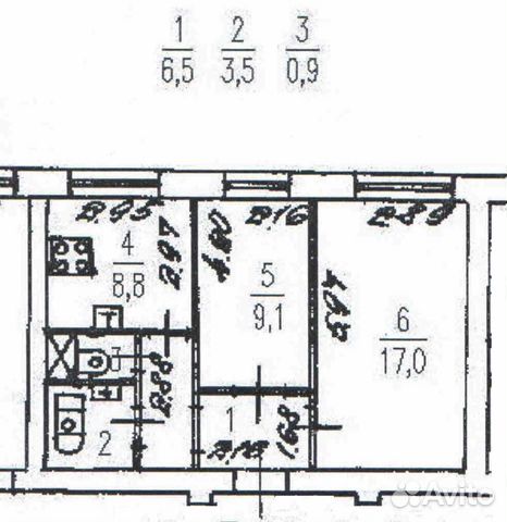 2-к квартира, 46 м², 4/5 эт.