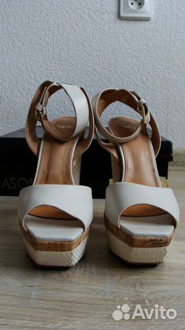 Босоножки белые, нат. кожа, ASOS, 37р Босоножки белые, нат. кожа, ASOS, 37р