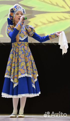 Русско-народное платье + кокошник Русско-народное платье + кокошник