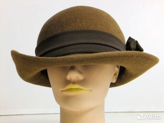Шляпа 1970е коричневая винтаж ретро старинная Шляпа 1970е коричневая винтаж ретро старинная