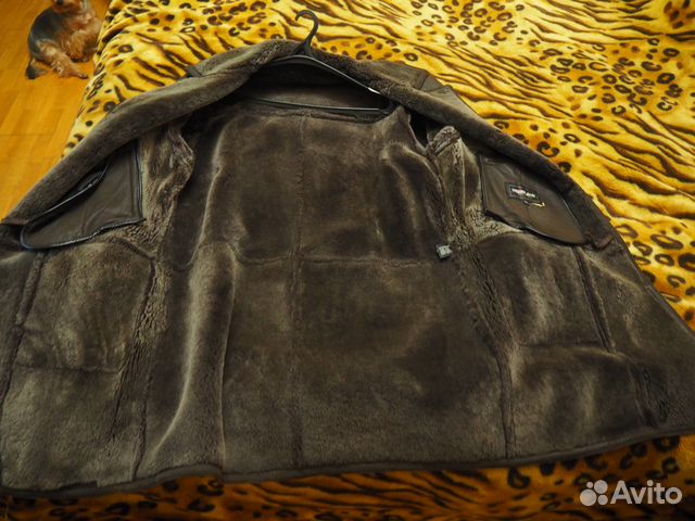 Дублёнка мужская тёмно коричневая, 4XL (58 размер) Дублёнка мужская тёмно коричневая, 4XL (58 размер)