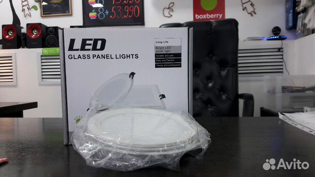 Светодиодный круглые светильник Glass Panel Light