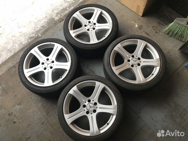 R18 разноширокие диски Mercedes 5 Spoke W219 R18 разноширокие диски Mercedes 5 Spoke W219