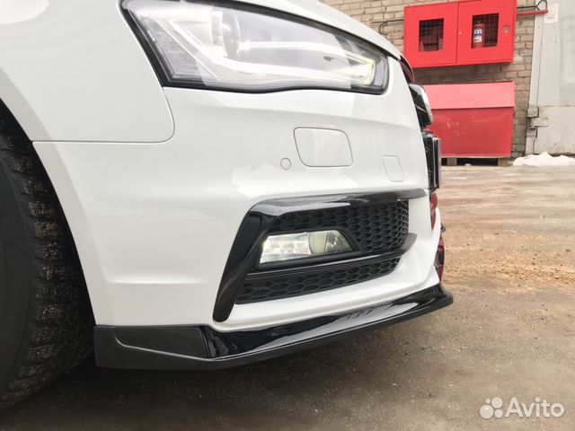 Сплиттер на бампер Audi A4 b8