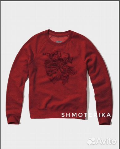 Abercrombie Fitch Свитшот Бордо, муж, Новый Abercrombie Fitch Свитшот Бордо, муж, Новый