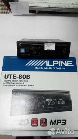 Автомагнитола Alpine UTE-80B новая Автомагнитола Alpine UTE-80B новая